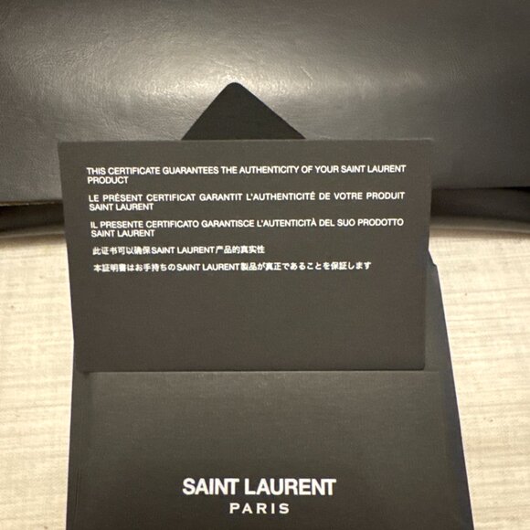 Saint Laurent Reflective Metal Round Sunglasses in Navy - Picture 4 of 5